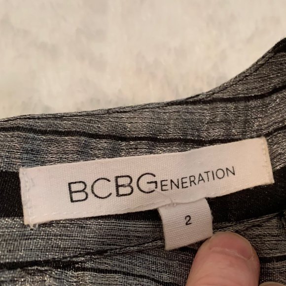 BCBGeneration Black, Gray/Silver Party Romper Size 2 - Picture 13 of 15